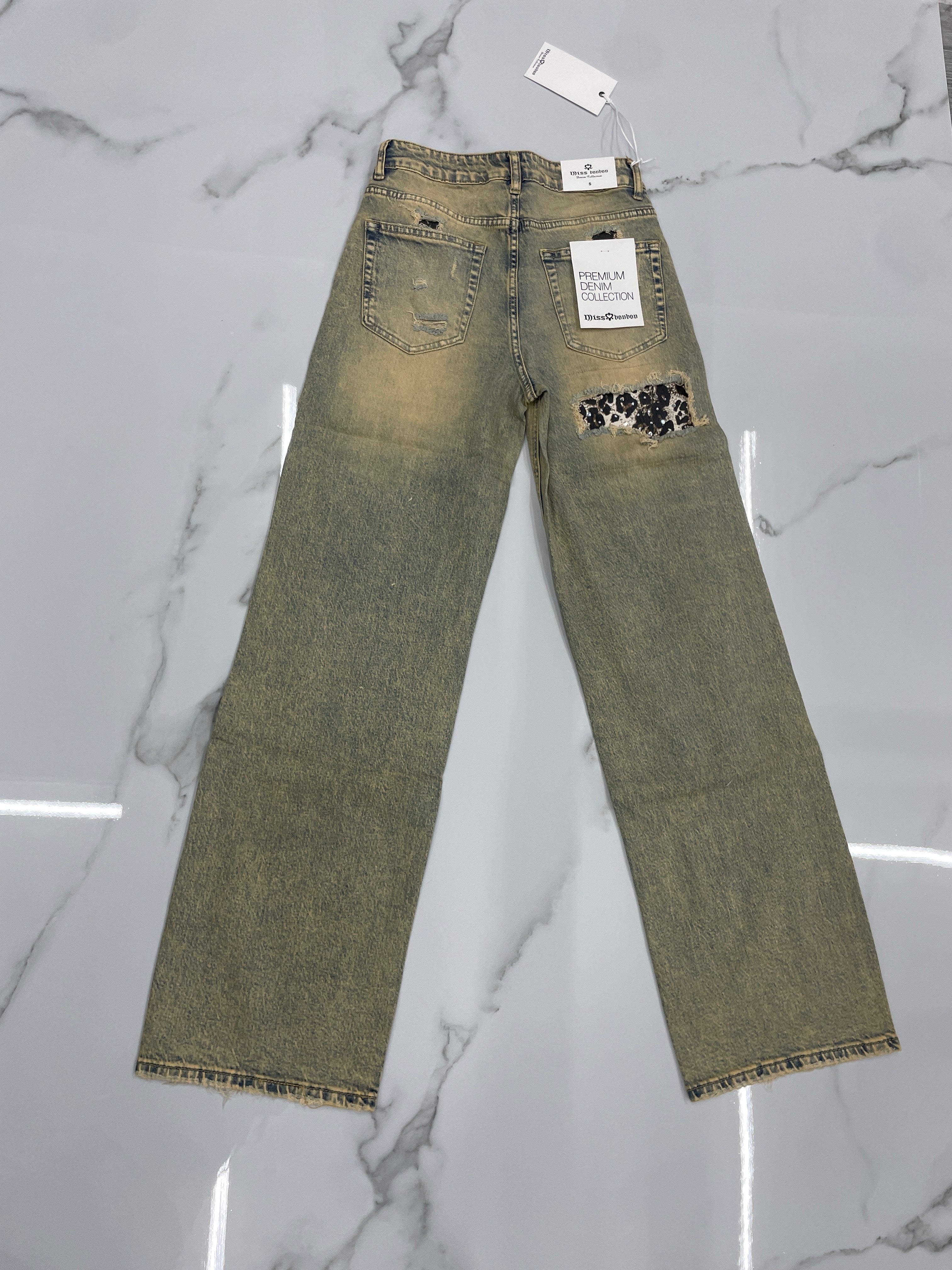 Jeans Sabbiato Maculato