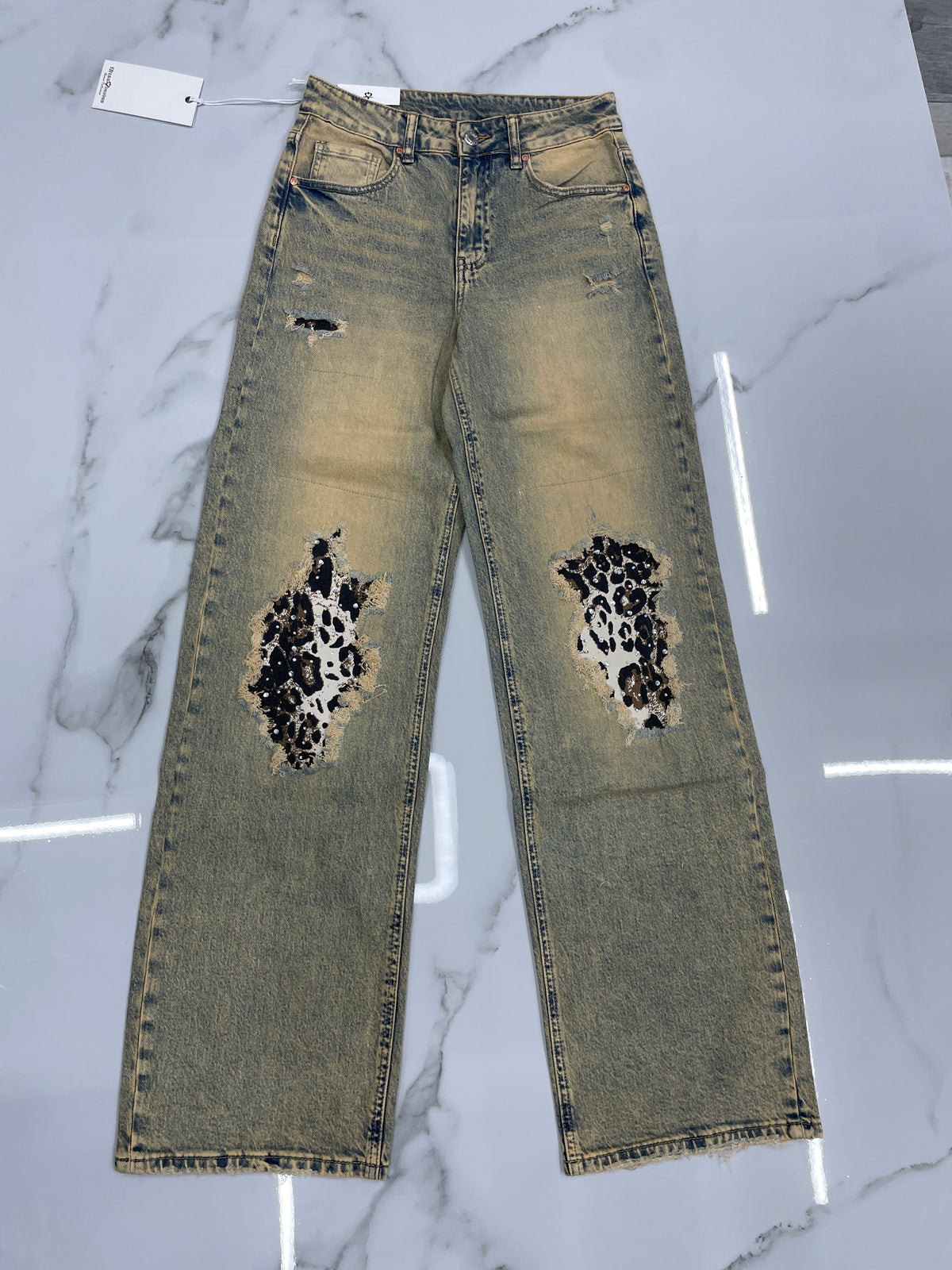 Jeans Sabbiato Maculato
